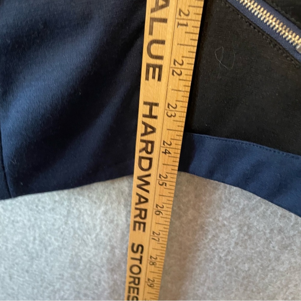 Notation Zip Jacket Blue Black Color Block Blazer… - image 7